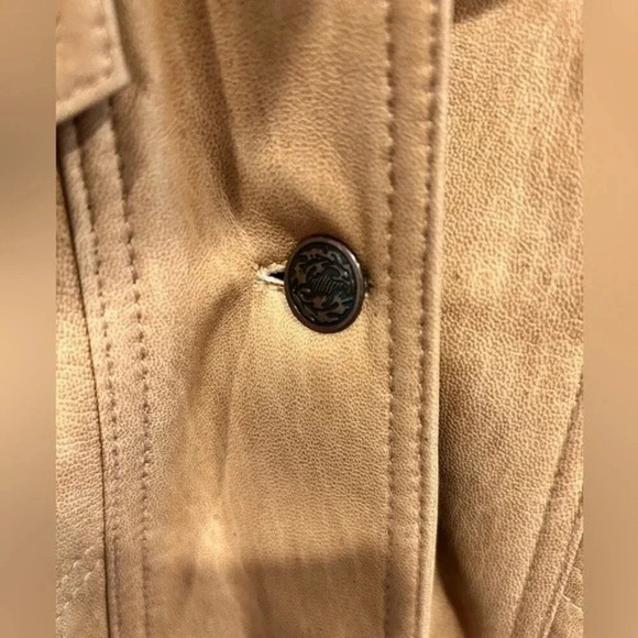Bolsa Leather‎ Jacket Tan Nude Beige size Medium - Picture 4 of 11